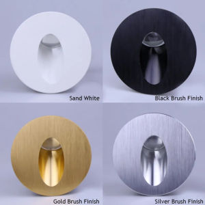 3W Wall Sconce Lamps Embedded Round Night Light footlight for Stair Step Corridor Balcony Luminaire AC85-265V Indoor Wall Light