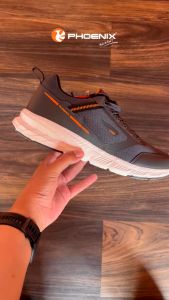 Phoenix Dexton Sepatu Running Pria - D.Grey