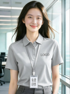 Custom Printed Premium Ice Silk Waffle Polo Workwear Short Sleeves