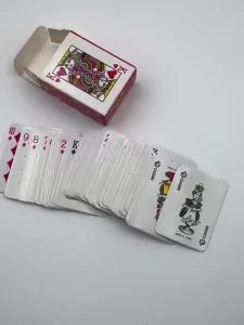 1 Set Creative Miniature Playing Cards Set (Mini 2.09" X 1.5" Size) - 54-Card Deck for Multiplayer Games
