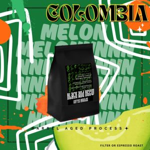 Black and Brew Premium Colombian Santa Lucia Melon Aged Coffee Beans 200g - Light/Medium Roast