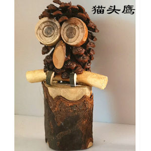Creative DIY Wood Chip Wood Column Tree Branch Natural Material Package Handmade Craft Workshop for Kindergarten Kids