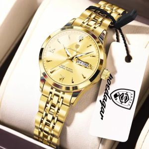 2026 new POEDAGAR watch for women waterproof luxury stainless steel calendar luminous ladieswatch