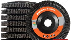 NESO Mata Gerinda Amplas Susun 4" Gurinda Flap Disc Tebal Murach Bulat rrt Grit Ukuran 40 60 80100 120 150 180240
