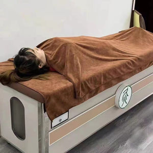 Khăn Tắm Giường Nướng Artemisia Chuyên Dụng Khăn Ủi Quần Áo Mặc Khi Tắm Khăn Lót Giường Kích Thước Lớn Màu Nâu Kem Chăm Sóc Sức Khỏe Và Làm Đẹp