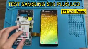 Màn Hình LCD Samsung S10 Plus Có Khung Cảm Ứng Tương Thích Với G973 G973F/DS G9750 Đã Được Kiểm Tra 100% Màn Hình Cảm Ứng Điện Dung Màu Đen 6.0 Inch