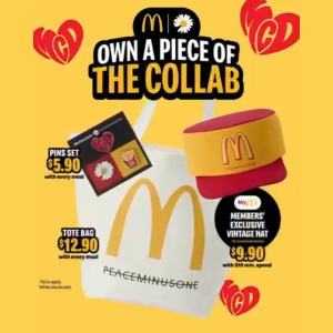 PEACEMINUSONE × McDonald’s Special Edition Merchandise Shoulder Bag Canvas Tote Style