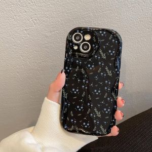 Fresh Spring Flowers Phone Case for iPhone 17 Pro Max 18 16 15 14 13 12 Mini 11 X/Xs/XR 8 7 Plus Soft Protector Cover Wave Style