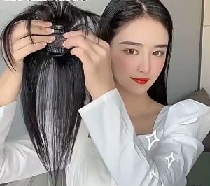 Tóc mái giả 3D cao cấp Tóc giả mái thưa 3D che hói - MÁI THƯA 3D