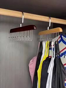 AOJN ไม้แขวนเสื้อผ้าหลายฟังก์ชันสำหรับบรา ถุงเท้า หมวก เข็มขัด และเนคไท - ประหยัดพื้นที่