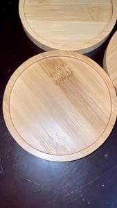 Wooden solid wood coaster Thermal insulation mat creative round square coaster tea ceremony coaster tea mat tea tray