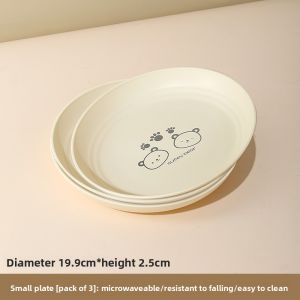 YOULUNMEI | Microwave Safe Heat Resistant Food Grade Plastic Plate