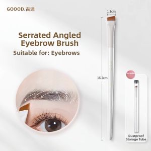 Goodgudi | Angled and Flat Head Eyeliner and Eyebrow Makeup Brush