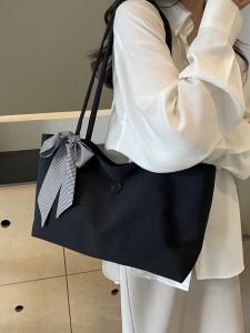 Summer Bag Womens 2024 New Arrival Fashion All-Match Oxford Cloth Shoulder Bag for College Students Large Capacity Totes