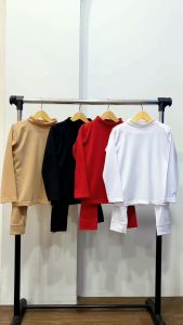 Baju Setelan Anak Manset Inner dan Celana Legging Warna Hitam - Yasta Fashion