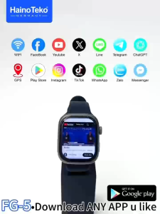 HAINOTEKO FG 5 With 5G Sim Card SmartWatch Wifi Tracker Watches Voice Chat Video Call Monitor