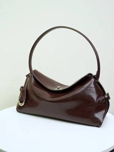 Women Bag Genuine Leather Vintage Hobo Shoulder Handheld Underarm Bag 2025 New Niche Luxury Casual Versatile