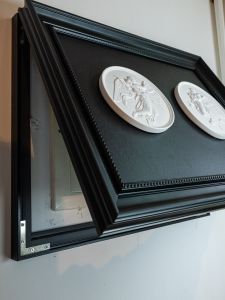 French Vintage Embossed Meter Box Cover Decorative Painting Media Concealment Electric Meter Box Decoration Customizable