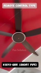 KDK Jet-Light 5-Blade Ceiling Fan with Remote Control - Energy Efficient DC Motor 60"/150cm