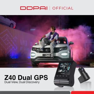 DDPAI Z40 1944P Dash Cam GPS Front + Rear Cam IPS Monitor GPS Version Car Dashcam DVR Decoder