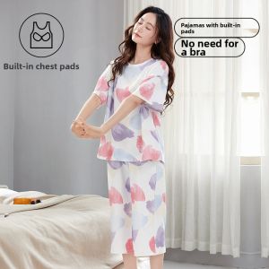TUCANO | Outwear-Style Padding Included Thin Summer Ladies Pajama Set