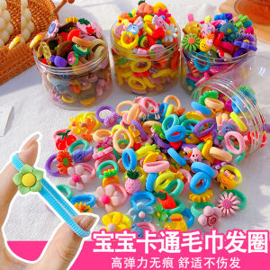 Dây Buộc Tóc Đàn Hồi Cho Trẻ Em Phụ Kiện Tóc Không Gây Tổn Thương Dây Buộc Tóc Khăn Cho Bé Gái Phụ Kiện Tóc Phong Cách Hàn Quốc