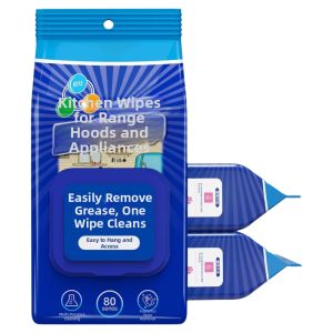Grease-Removing Non-Irritating Oven Cleaning Wet Wipes Hanging