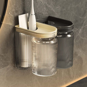 Tủ Đựng Bàn Chải Đánh Răng Treo Tường Sang Trọng Có Lỗ Thoáng Khí Đựng Cốc Đựng Nước Hoa Quả Để Đồ Cho Cặp Đôi