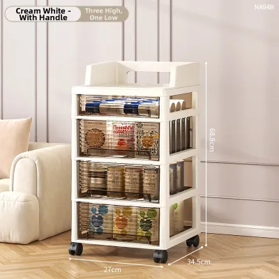 JIAJIESHI | Drawer-style Multi-layer Movable Organizer Trolley