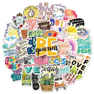 50PCS Inspirational Stickers for Water Bottles Motivational Stickers for Teens Students Teachers
