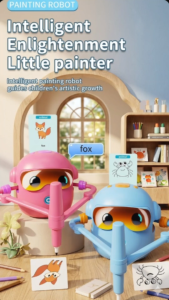 Interactive Painting Robot for Kids | Educational Drawing & Learning Assistant | Early Enlightenment