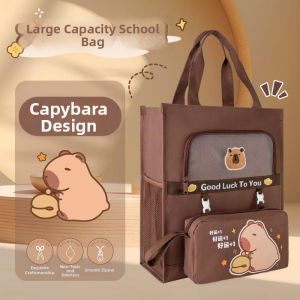 Student Carry Book Bag Large Capacity Tote