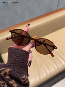 Chuming | Retro Oval Frame Small Size Womens Polarized HD UV400 Sunglasses