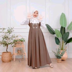 ABAYA MOANA MEWAH WANITA MUSLIM TERBARU CERUTY MIX PAYET MODEL LAYAR OUTER MENYATU LEBARAN KONDANGAN