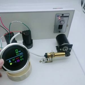 RYSJM | 85mm 6 in 1 Tachometer Fuel Level Water Temp Oil Pressure Voltage Hour Meter Gauge and M16 M18 1/8NPT Sensor For Car Boat Truck