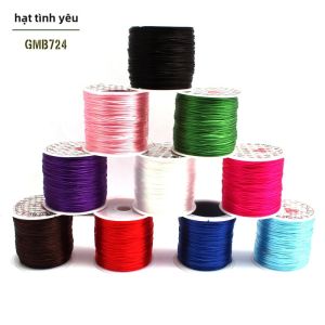 1 Cuộn Dây Thun Nylon 0.6mm Dây Tròn Pha Lê Đàn Hồi Dây Cao Su Làm Đồ Trang Sức - 10 Màu Mỗi Màu 60m Tổng Cộng 6000 Chiếc