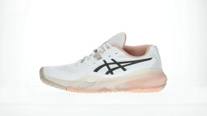 ASICS Women GEL-RESOLUTION X Tennis Shoes in White/Black Coffee