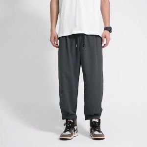 Z-ONER Mens Joggers Pant Retro Straight Sweatpants Casual Waffle Trousers