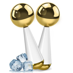 Máy Mát Xa Mặt Bằng Quả Cầu Thép Ice Globes Dành Cho Mặt Và Mắt - Cryo Sticks Cooling Roller 360 °   Dụng Cụ Chăm Sóc Da Thiết Kế Xoay Cho Các Thói Quen Làm Đẹp Hàng Ngày