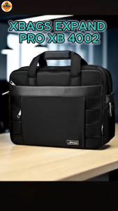 Cặp Doanh Nhân Cao Cấp Xbags Expand Pro XB4002 Chống Sốc Chống Nước Màu Đen Có Khóa Nới Rộng Tiện Dụng Nhiều Ngăn Đựng Được Laptop 17 Inch Đẳng Cấp Sang Trọng!