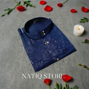 baju koko kemko sultan embos lengan panjang busana muslim pria