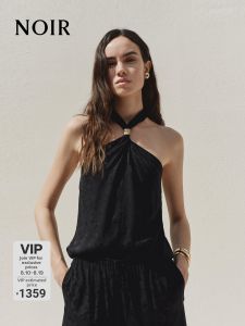 MO&Co. | Silk Blend Jacquard Textured Top
