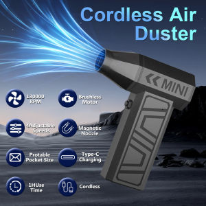 Violent Jet fan Turbo Fan 2025 New Electric Air Duster Portable Cleaning Blower Tool Car Blowing Snow Type-C Charging 130000 RPM