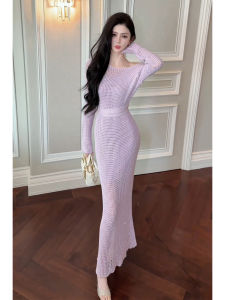 SHANGSHA | Autumn Elegant Rich Girl Style Goddess Feel Dress Set for Important Occasions