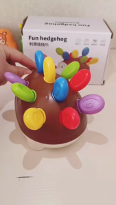 Đồ Chơi Montessori Khối Bận Rộn Cầm Tay Dây Rút 6 Mặt và Nhím Sắc Màu Cho Bé Khám Phá Phát Triển Giác Quan 6 Trong 1 Phát Triển Trí Tuệ