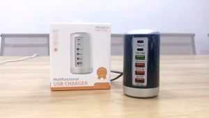 Universal 65W Multi 6 Port USB Fast Charger HUB Quick Charge 3.0 Type C PD Charger Station For iPhon 12 13 14 15 Samsung