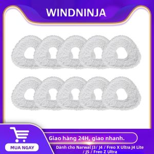 Miếng Lau Nhà Cho Robot Hút Bụi Narwal J3/J4/Freo X Ultra/J4 Lite/J5/Freo Z Ultra - Khăn Lau Thay Thế Bằng Vải