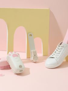 Long Handle Soft Bristle Shoe Brush for Cleaning Shoes And Clothes No Scratching Laundry Brush Household Cleaning Tool