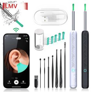 Dropshipping ทําความสะอาดหูด้วยกล้องไร้สายหู Sticks Otoscope USB C ชาร์จ Endoscope WAX Removal เครื่องมือ Earpick กล้องมินิ