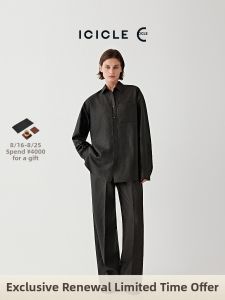 ICICLE | Dual-Side Black Lacquered Ramie Shirt